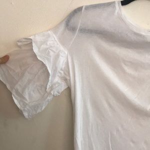 H&M ruffle sleeved tee